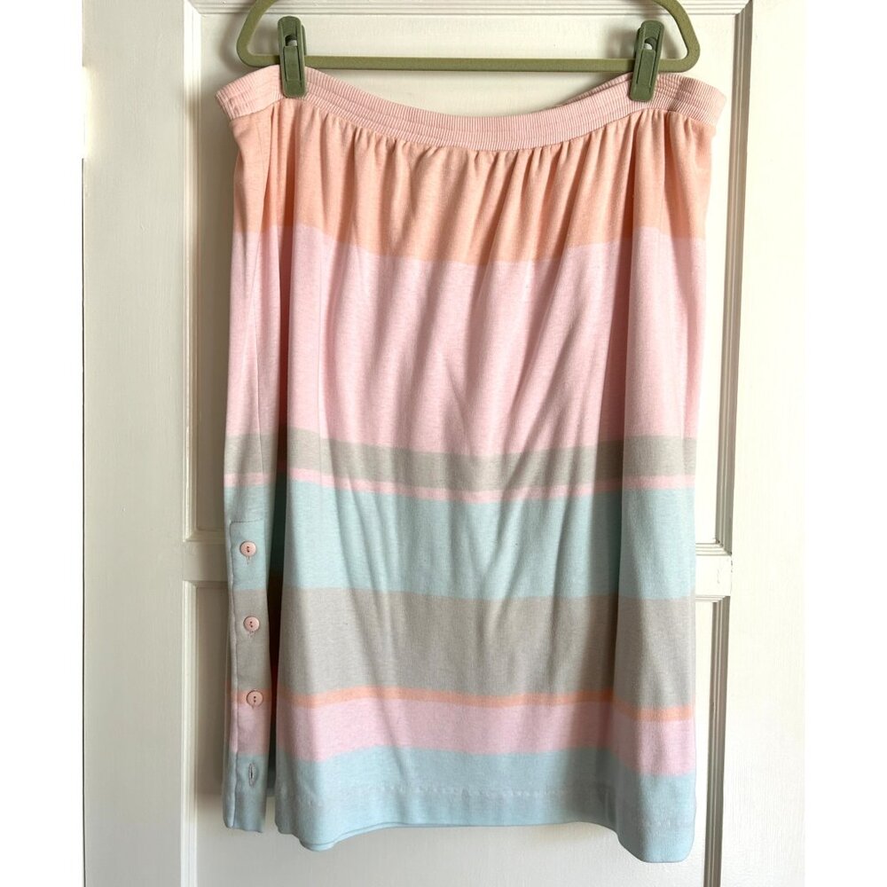 Vintage Pastel Soft Jersey Skirt